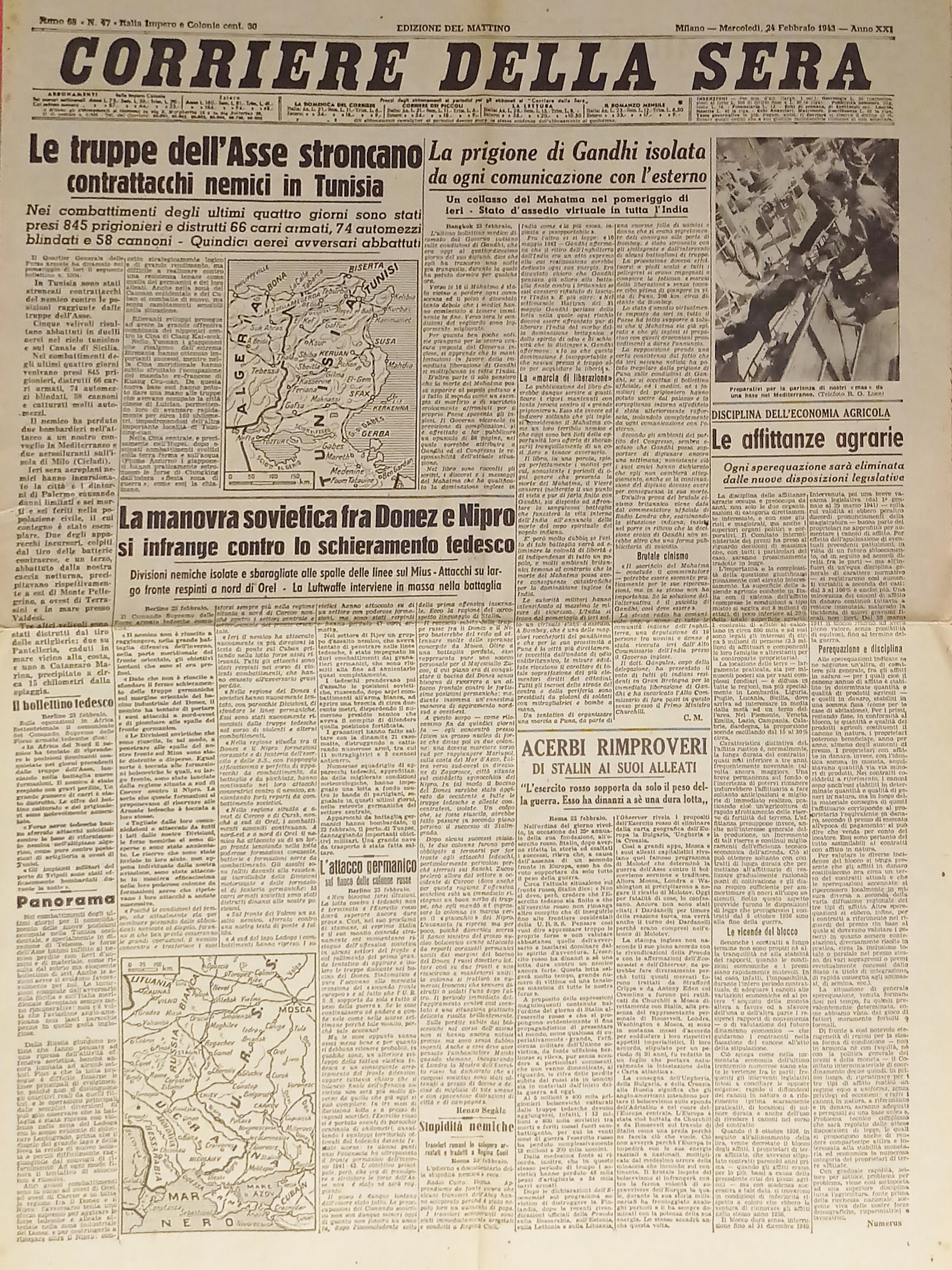 WWII - Corriere della Sera N. 47 - 1943 Le …