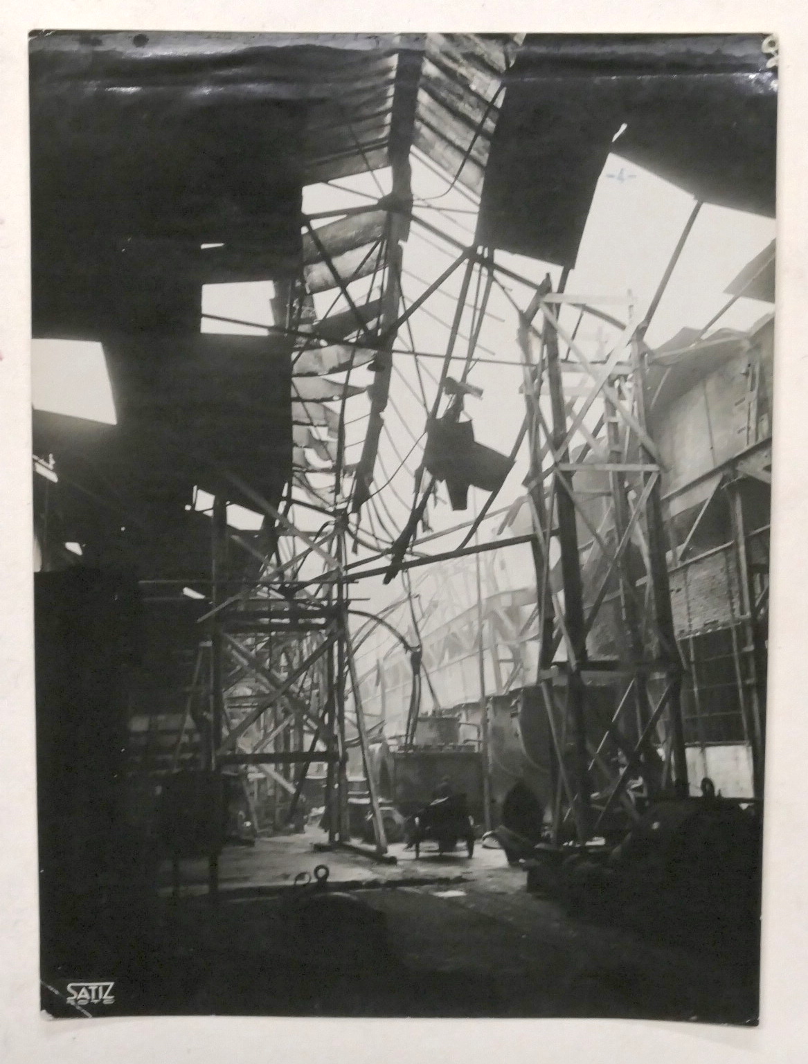 WWII - Fotografia FIAT Ferriere Piemontesi Officina Elettrica bombardata 1942