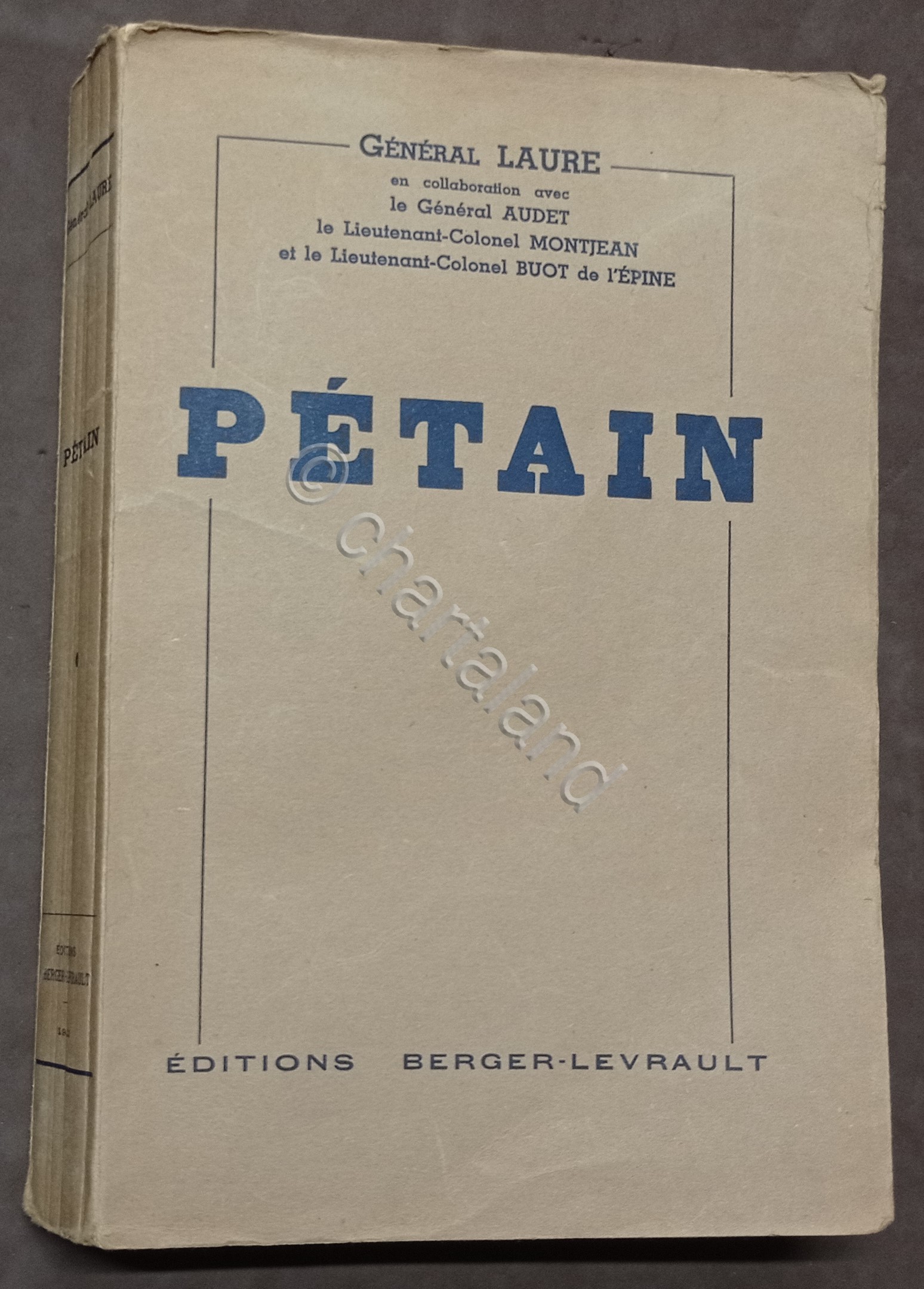 WWII - General Emile Laure - Petain - ed. 1941