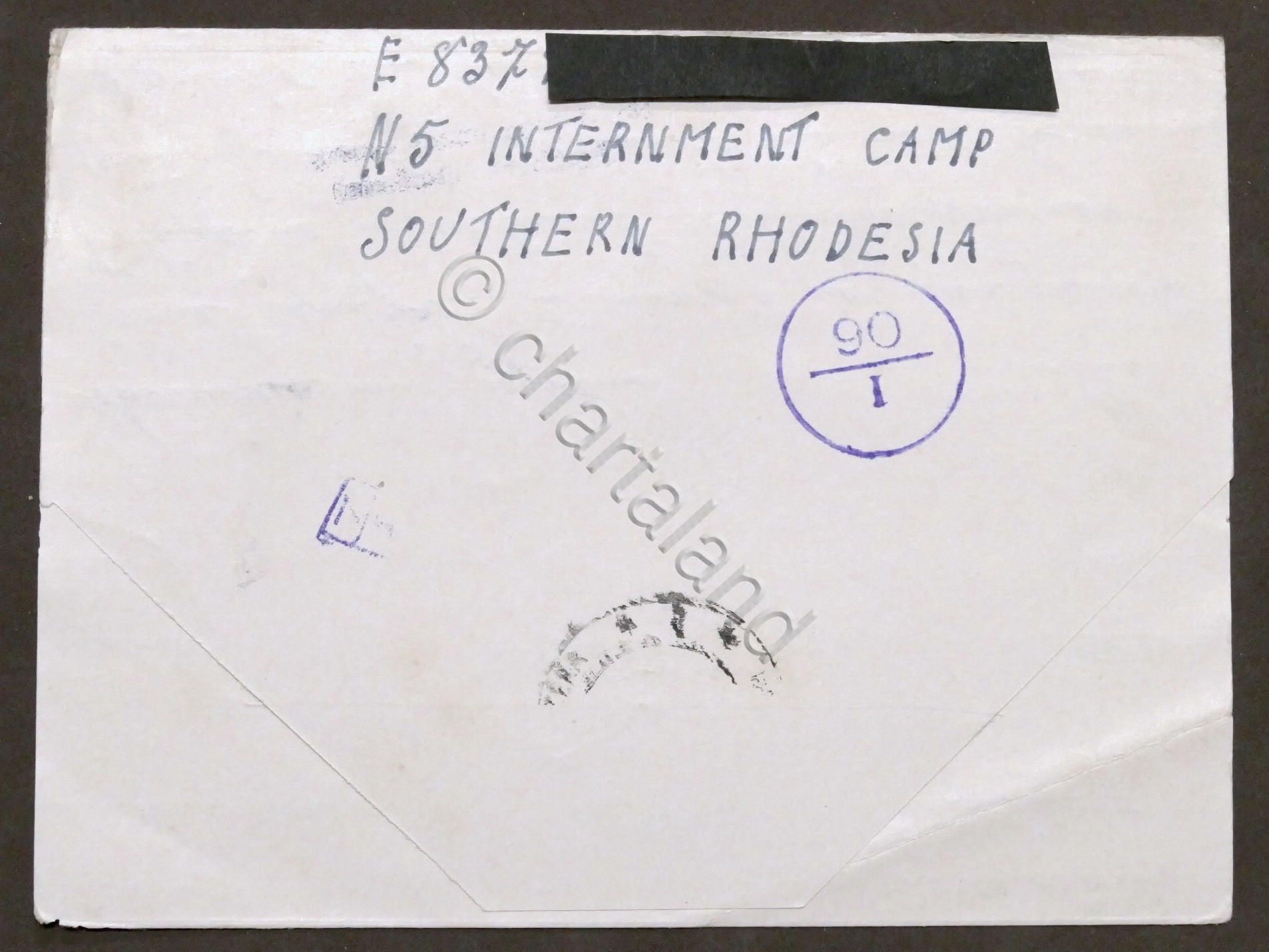 WWII - Lettera da prigioniero italiano - Campo N. 5 …