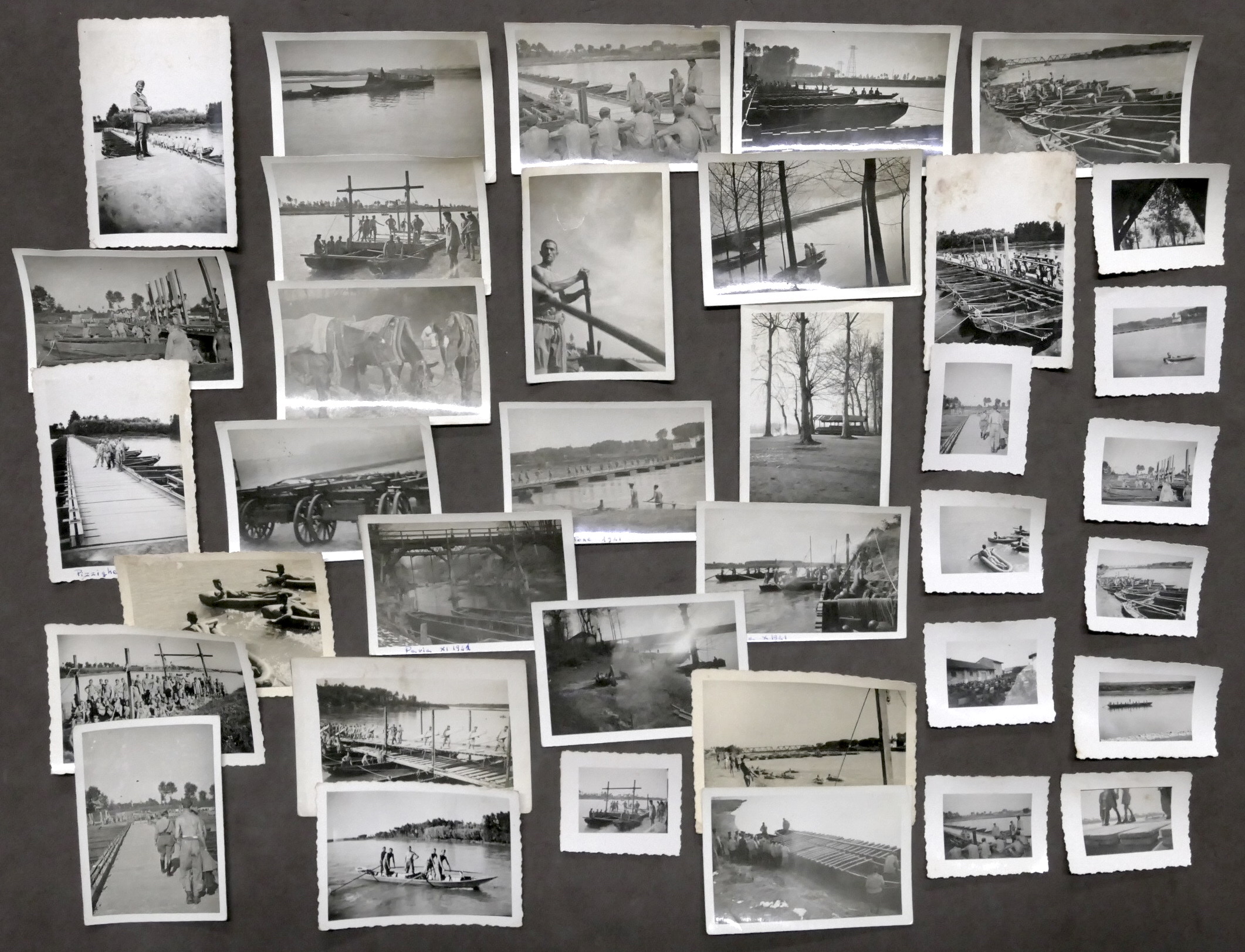 WWII - Lotto 36 fotografie militari italiani - Pavia / …