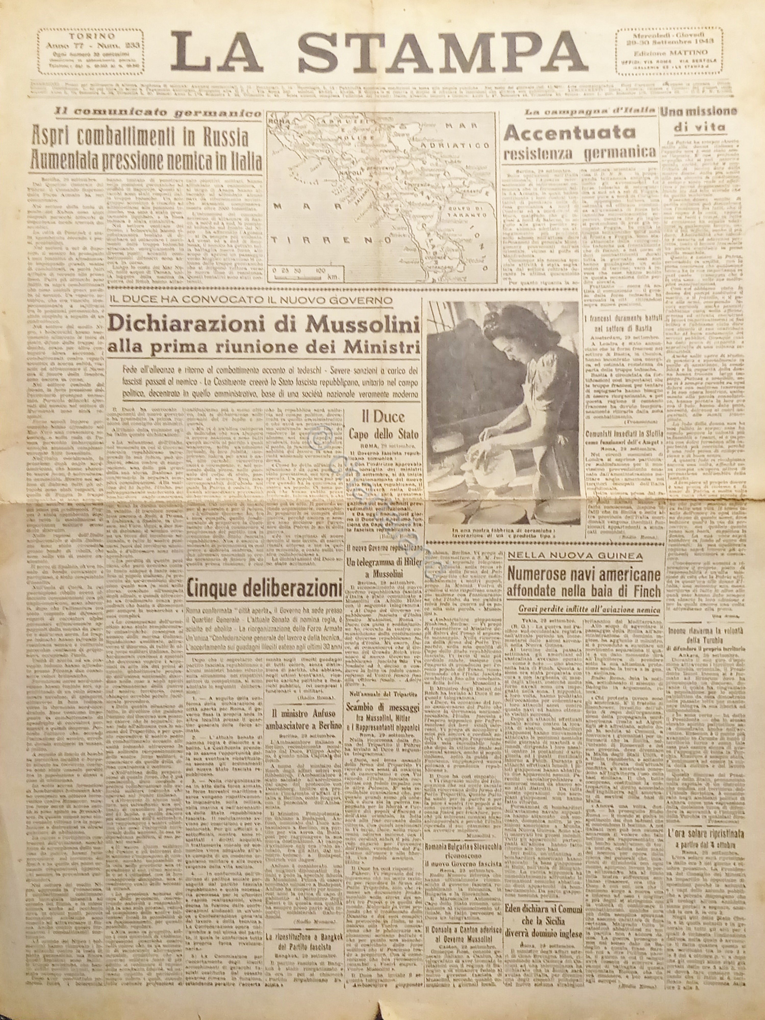 WWII - Quotidiano Torino - La Stampa N. 233 - …