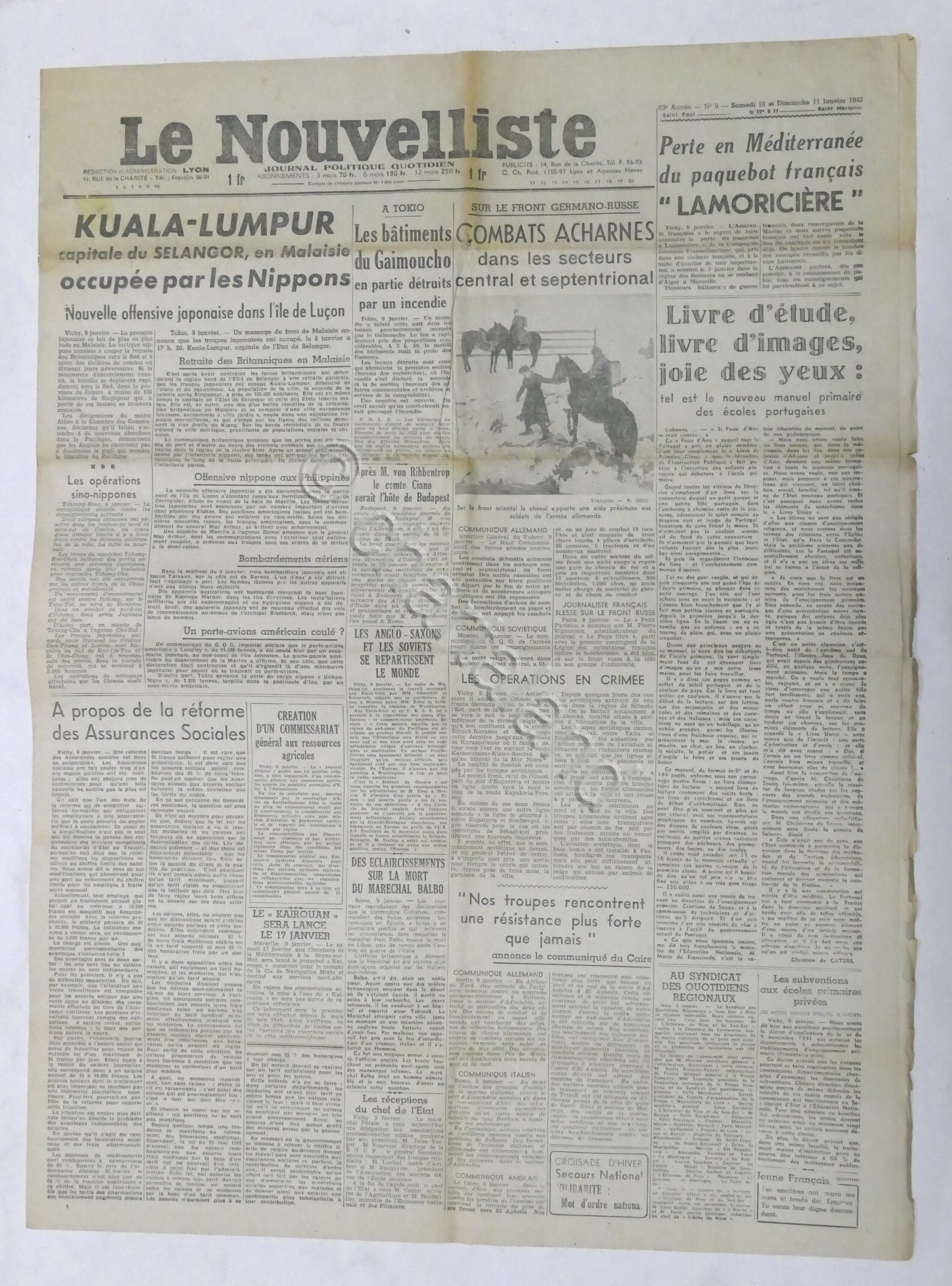 WWII Giornale - Le Nouvelliste - Journal Politique Quotidien - …