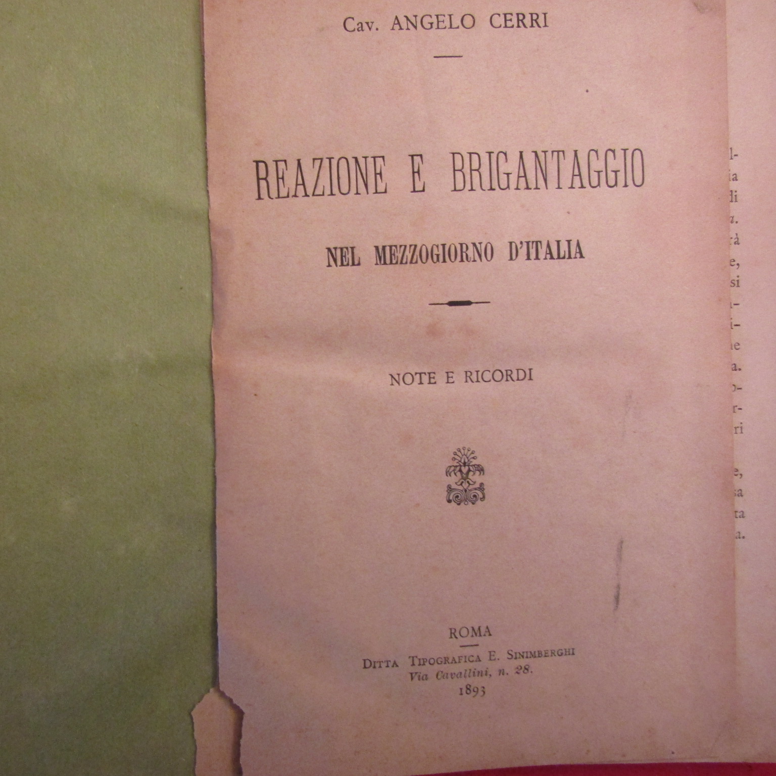 Reazione e Brigantaggio nel Mezzogiorno d'Italia