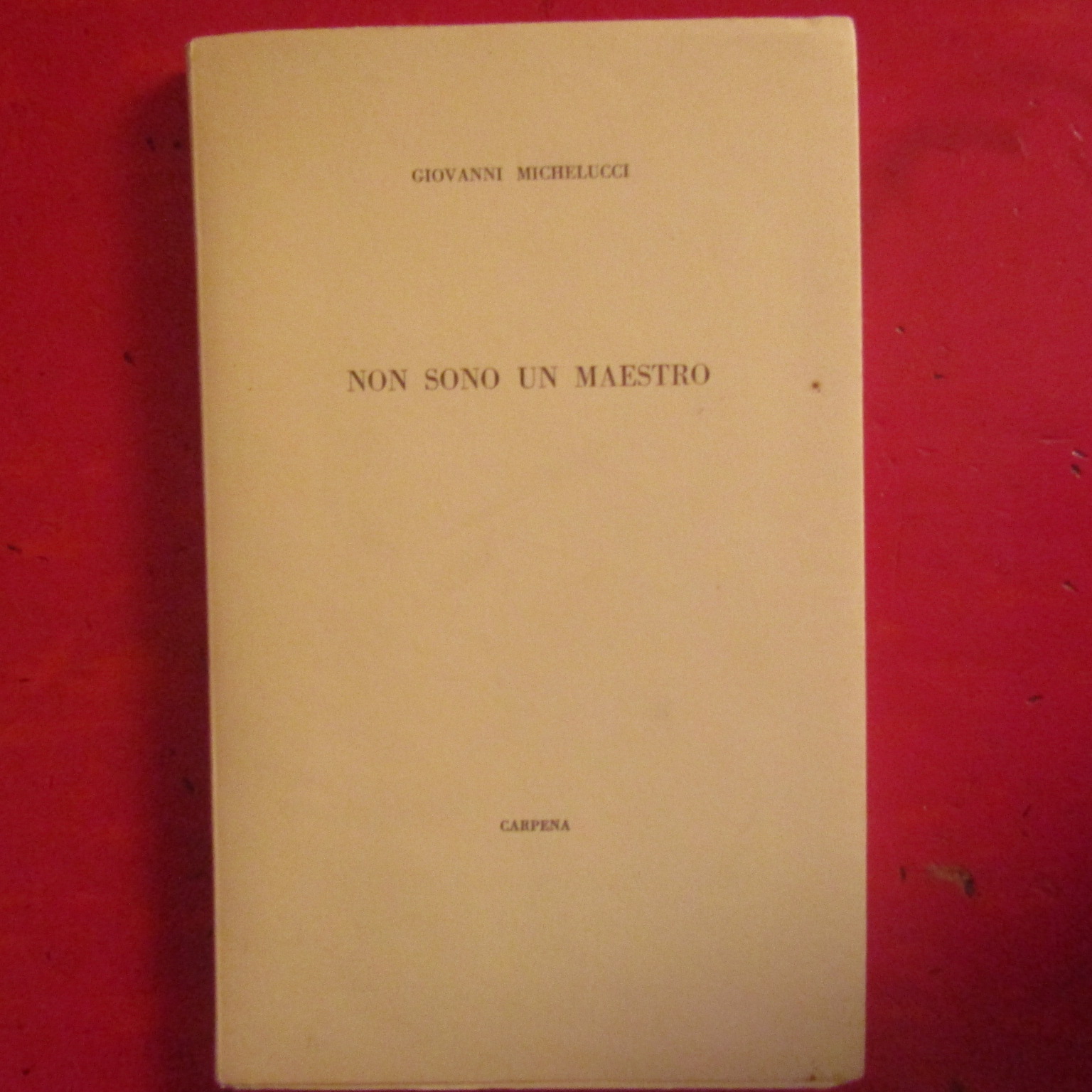 Non sono un maestro