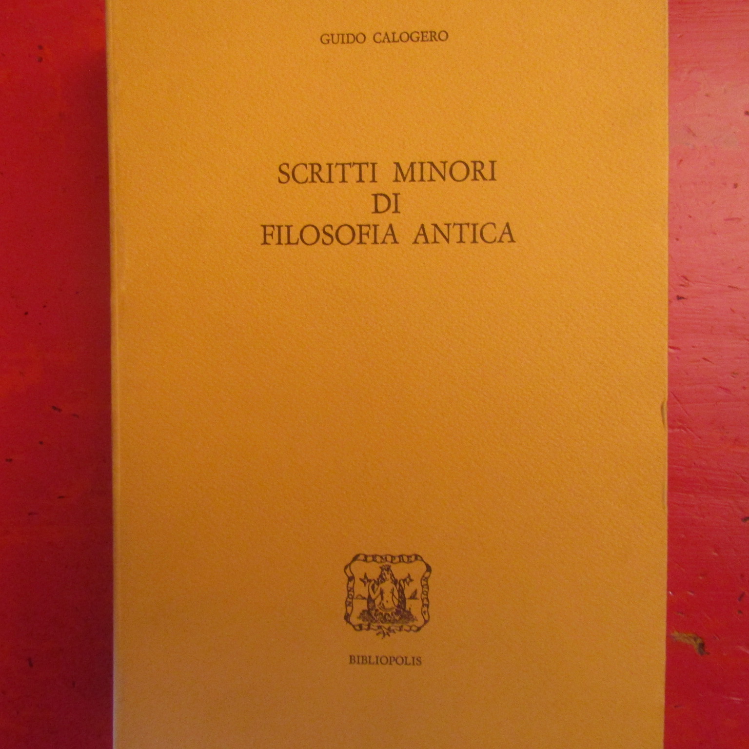Scritti minori di Filosofia Antica