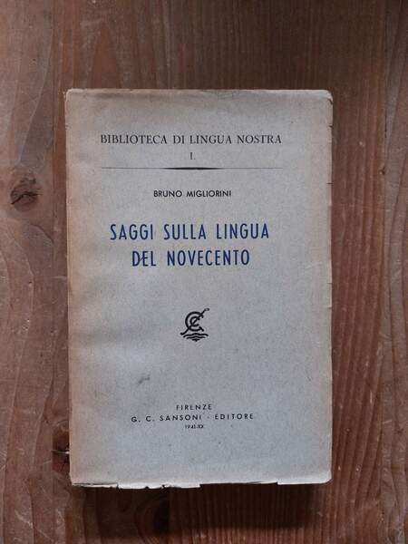 Saggi sulla lingua del Novecento