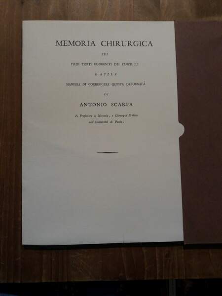 Memoria chirurgica sui piedi torti congeniti dei fanciulli e sulla …