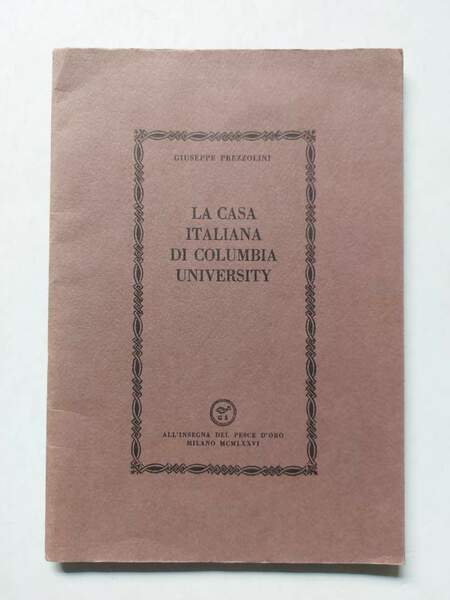 La casa italiana di Columbia University