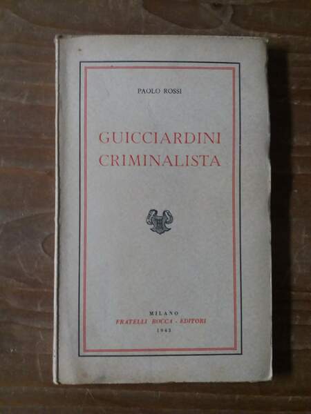 Guicciardini criminalista
