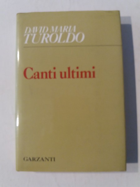 Canti ultimi