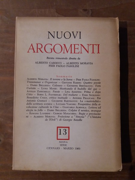 Nuovi Argomenti - Nuova serie N.13 Gennaio-Marzo 1969