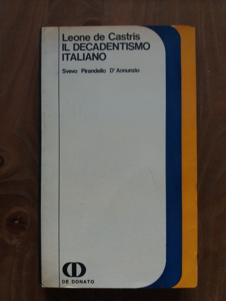 Il decadentismo italiano Svevo Pirandello D'Annunzio