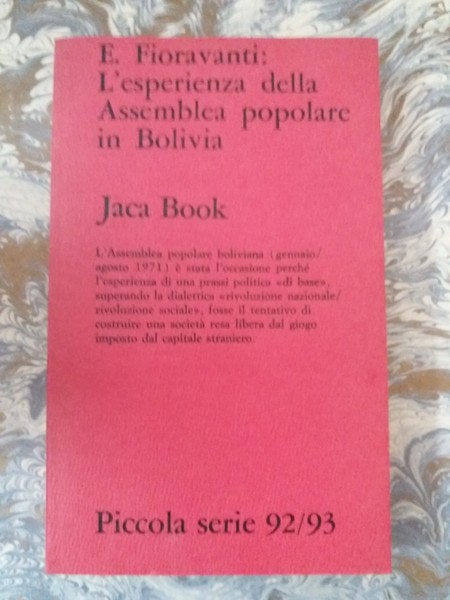 L'esperienza dell'assemblea popolare in Bolivia