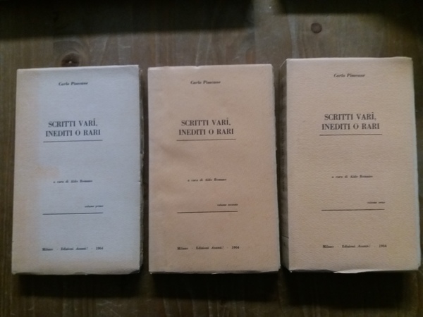 Scritti vari, inediti o rari