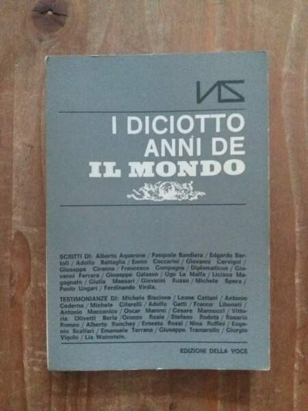 I diciotto anni de Il mondo