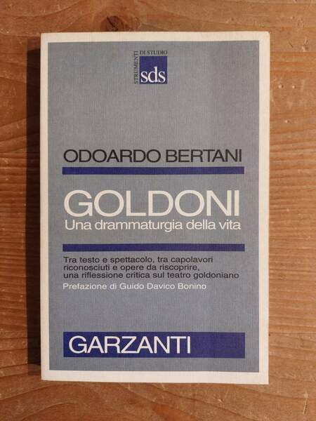 Goldoni Una drammaturgia della vita