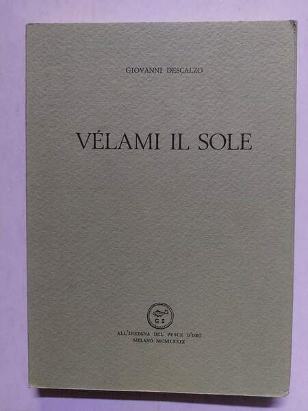 Vélami il sole poesie scelte