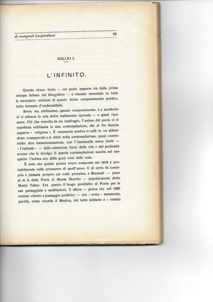 Contributi Leopardiani. G. Leopardi, il segretario dell'Accademia di Belle Arti …