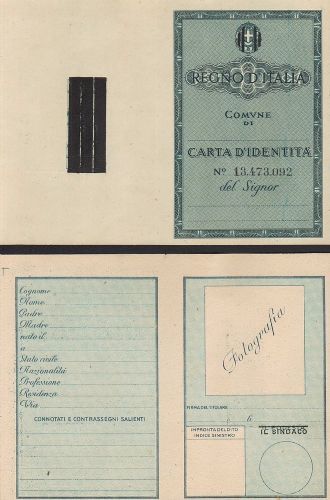 Singolare testimonianza storica dell'immediata caduta del fascismo.