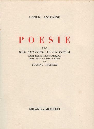 Posie, con due lettere ad un poeta sopra alcune ragioni …