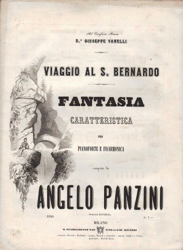 Viaggio al S.Bernardo. Caratteristica per pianoforte e fisarmonica. (Al carissimo …