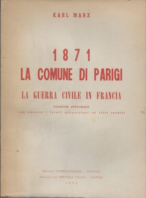 1871 La Comune di Parigi - La guerra civile in …