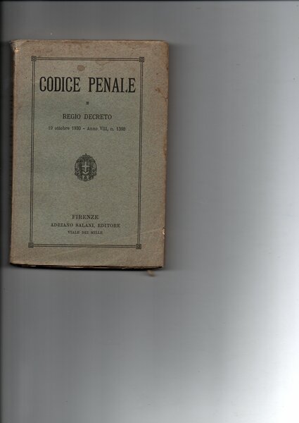 E Regio Decreto 19 ottobre 1930 - anno VIII n° …