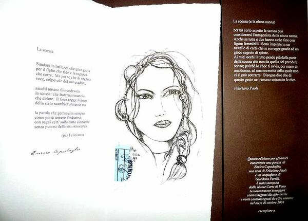 La scossa. Con una nota di Feliciano Paoli e un'acquaforte …