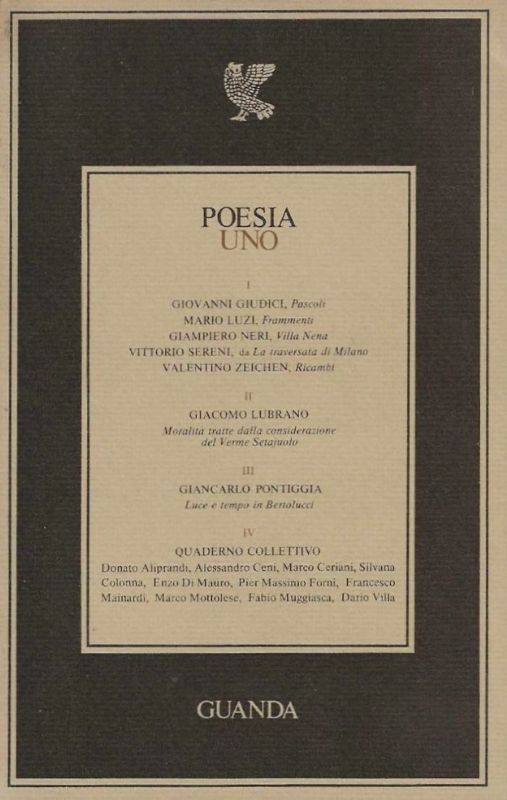 A cura di Maurizio Cucchi e Giovanni Raboni. (Autori, Giovanni …