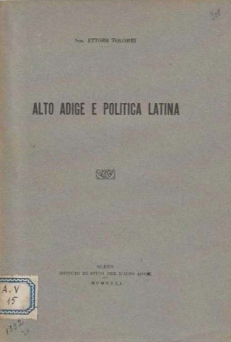 Alto Adige e Politica Latina.