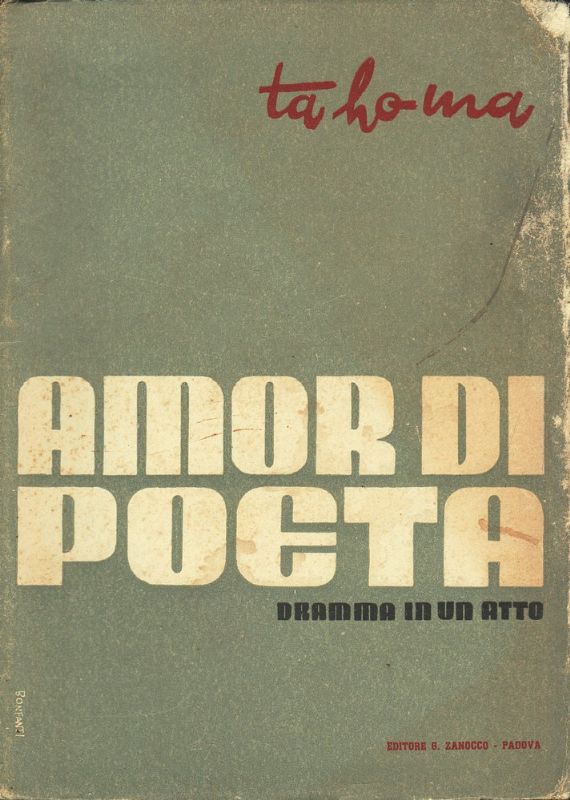 Amor di Poeta. Dramma in un atto.