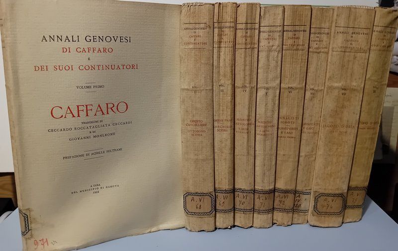 Annali Genovesi e dei suoi continuatori. Traduzioni di Ceccardo Roccatagliata …