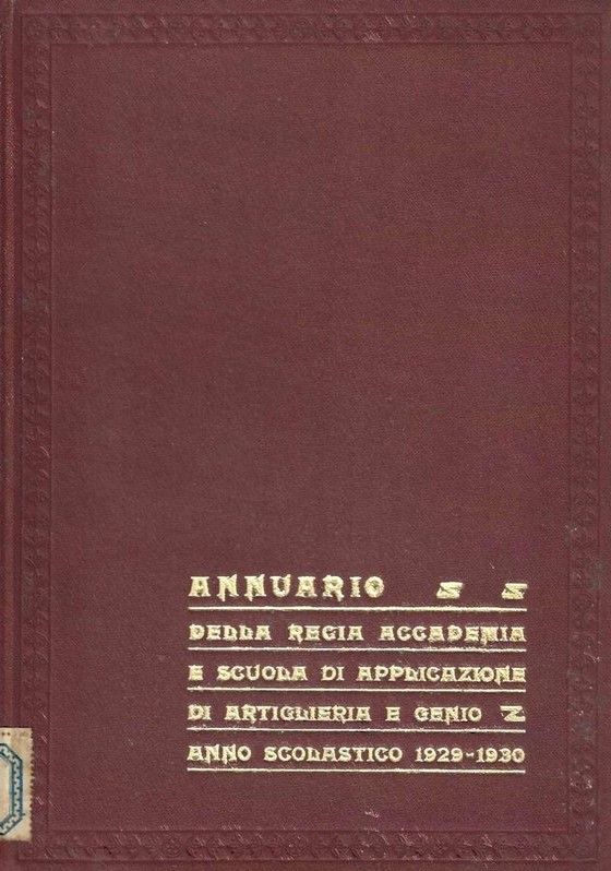 Annuario della R. Accademia e della Scuola di Applicazione di …