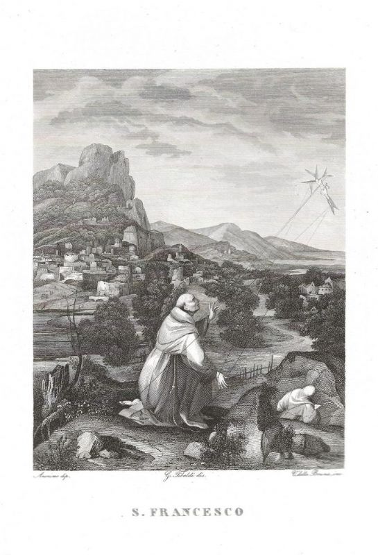 Anonimo dipinse - V. Della Bruna incise. Figura di San …