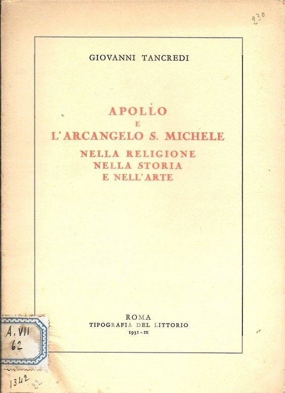 Apollo e l'arcangelo S. Michele, nella religione, nella storia e …