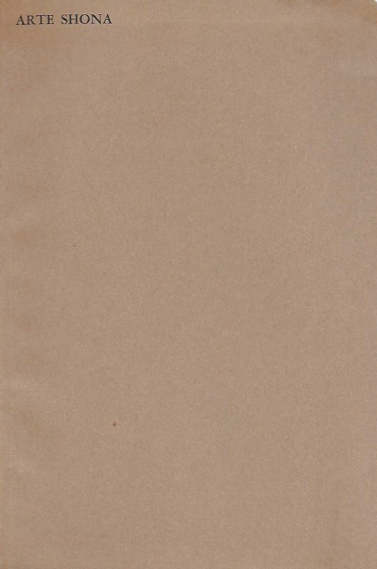 Arte Shona - Centro Internazionale di Brera, 1974.