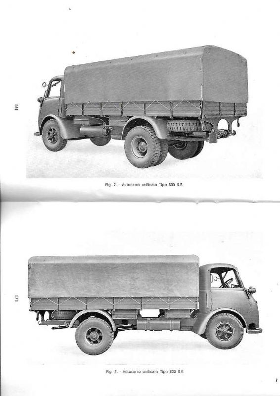 Autocarro unificato Tipo 800 R.E. Uso e manutenzione. 1° Edizione.