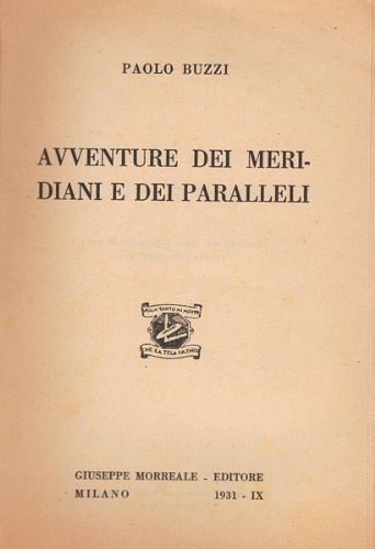 Avventure dei meridiani e dei paralleli.
