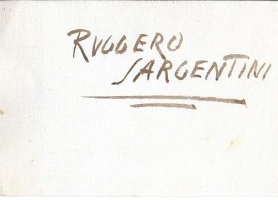Biglietto formato cartolina con disegno originale per buon Natale 1955 …