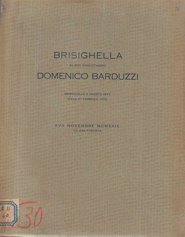 Brisigjhella al suo concittadino Domenico Barduzzi.