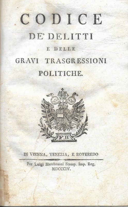 Codice de' delitti e delle trasgressioni politiche.