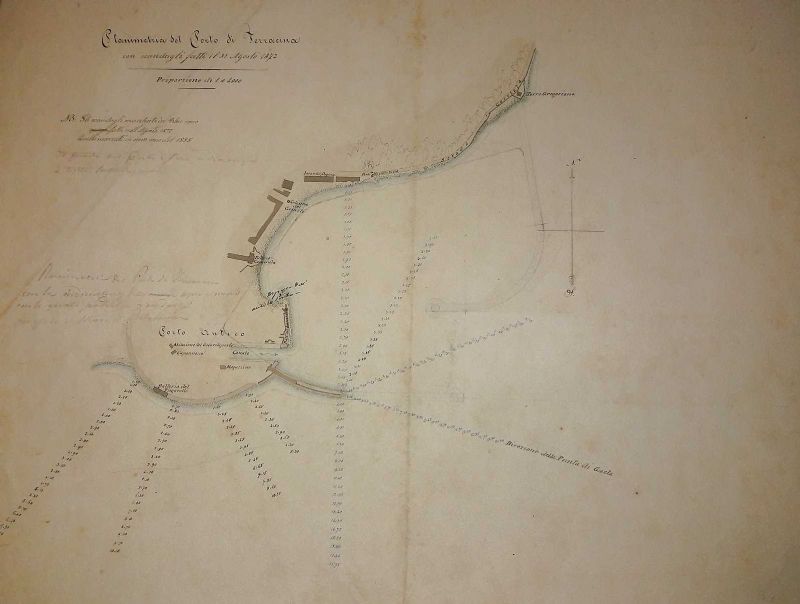 Con scandagli fatti il 31 Agosto 1872. (Gli scandagli marcati …