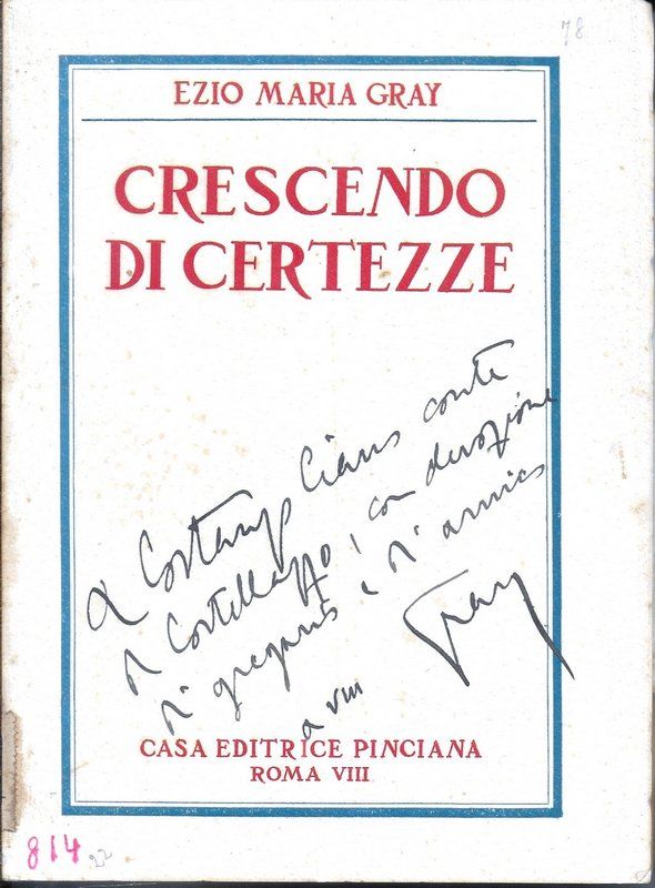 Crescendo di certezze.