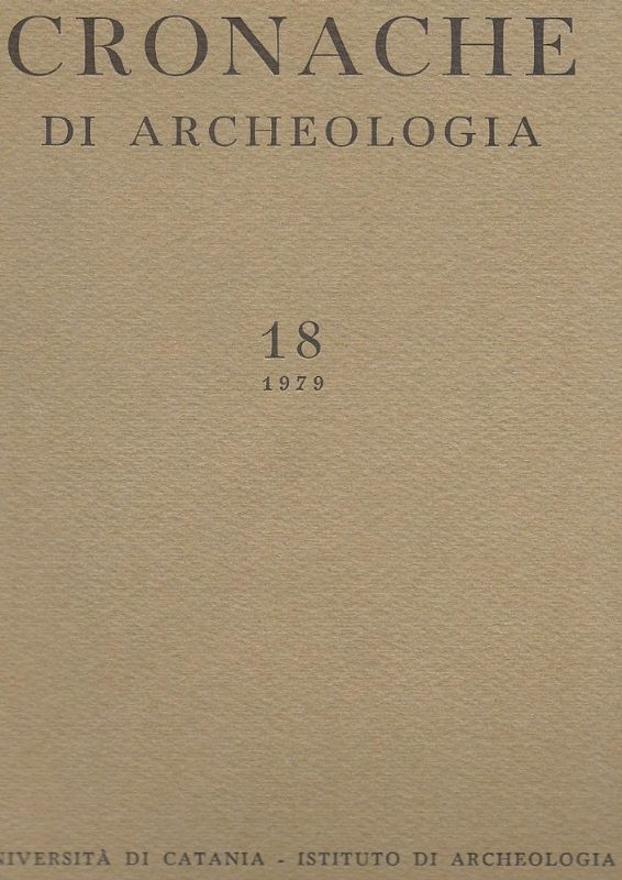 Cronache di Archeologia - 18 - 1979.