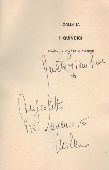 Dediche agli amici.