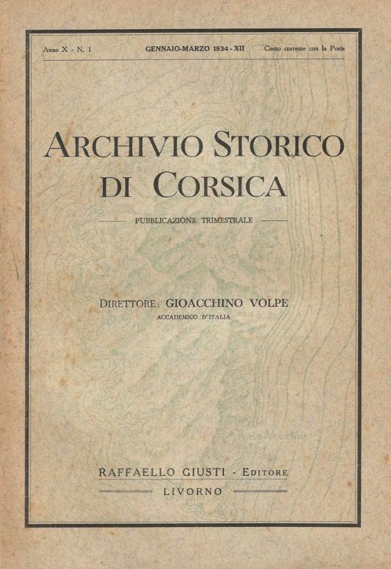 Direttore Gioacchino Volpe.