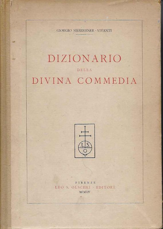 Dizionario della Divina Commedia.