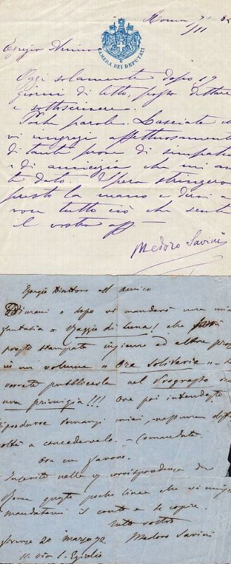 Due lettere firmate.