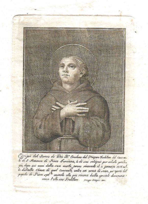 Effigie del Servo di Dio Fondatore del Convento di S. …